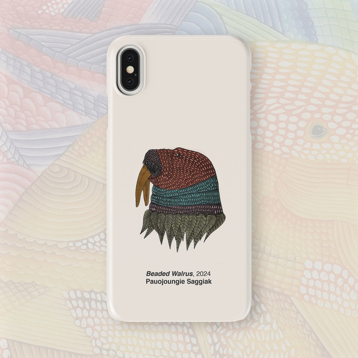 iPhone XS Max - Beaded Walrus - Pauojoungie Saggiak