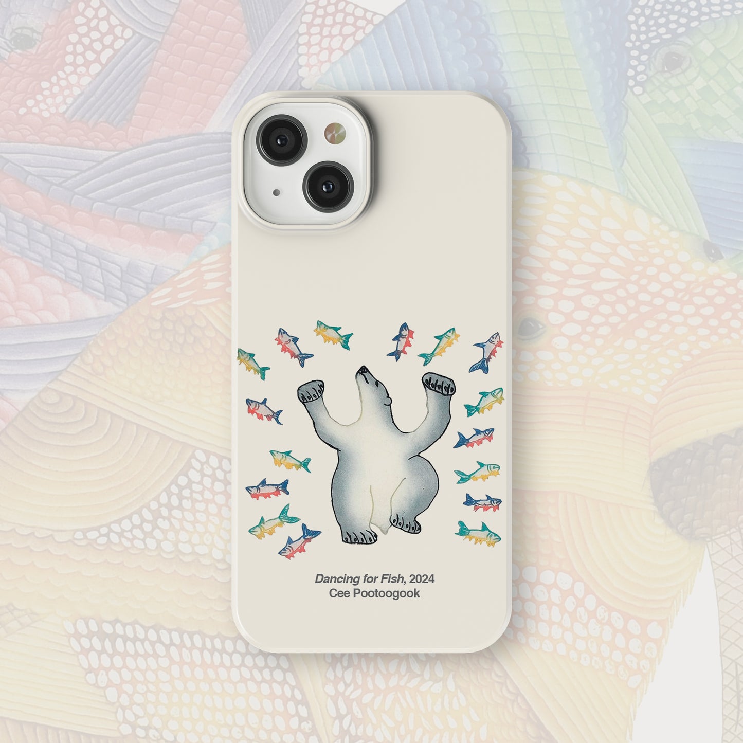 iPhone 15 - Nunacase - Cee Pootoogook--Dancing For Fish - 2024
