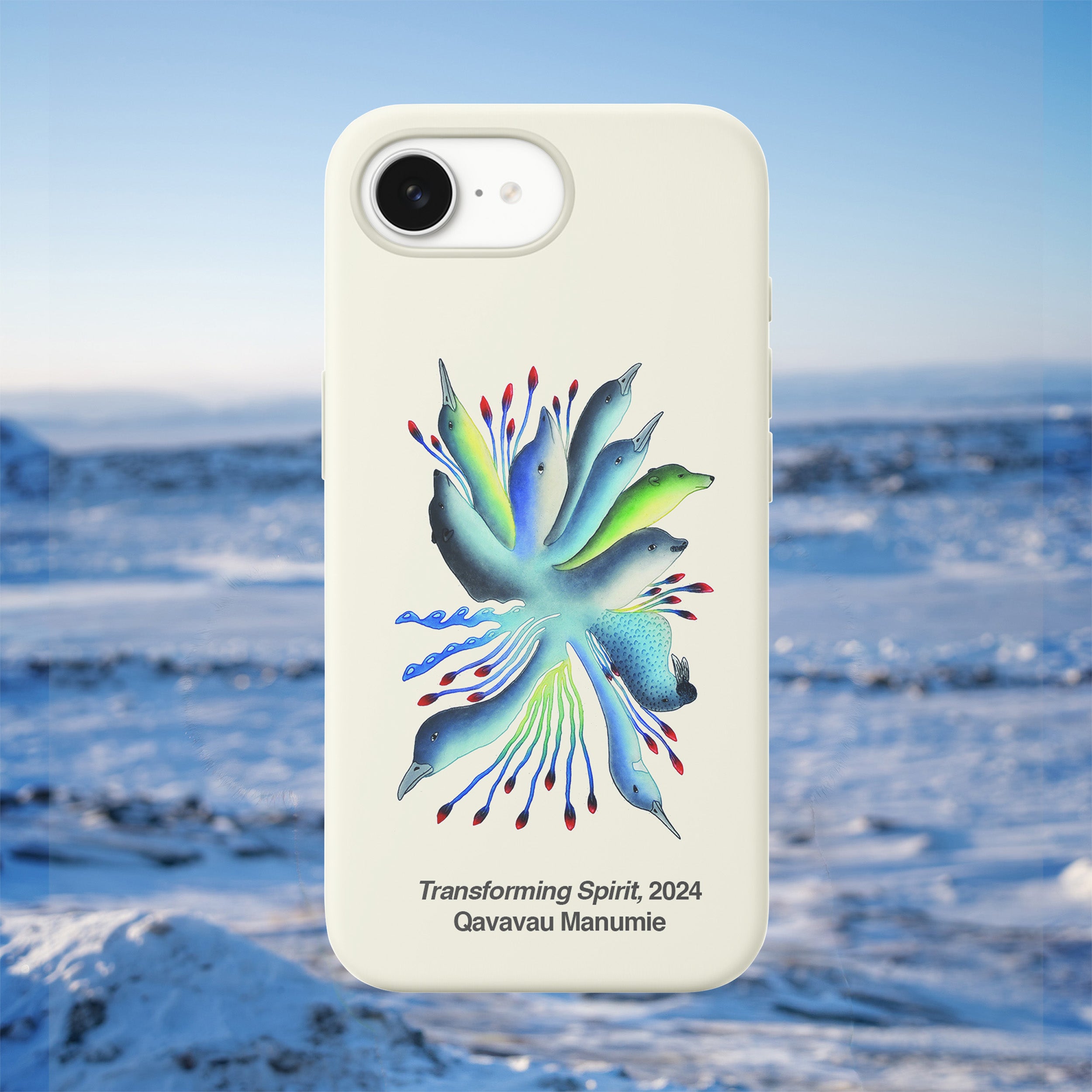 Transforming Spirit - Qavavau Manumie - iPhone Case