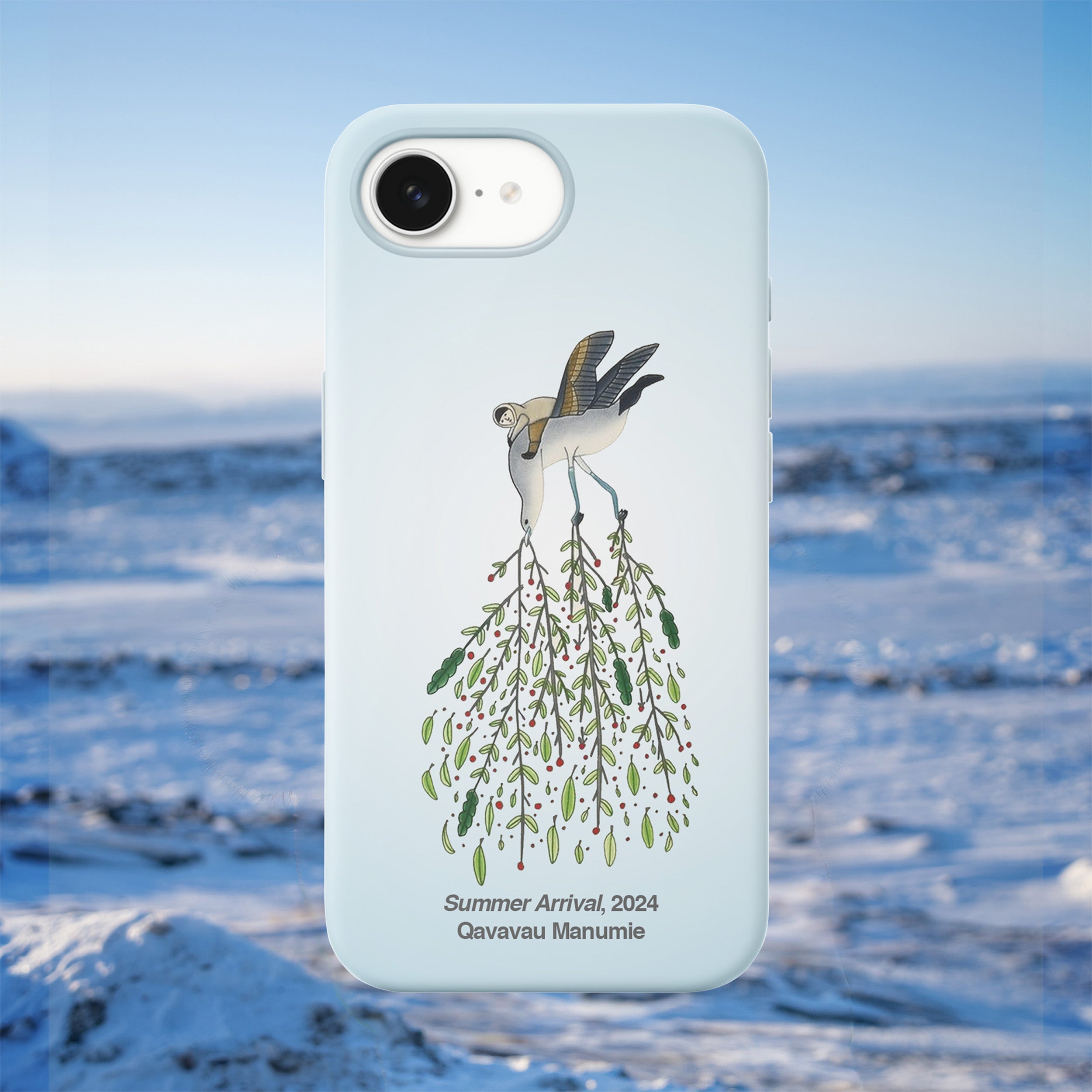 Summer Arrival - Qavavau Manumie - iPhone Case