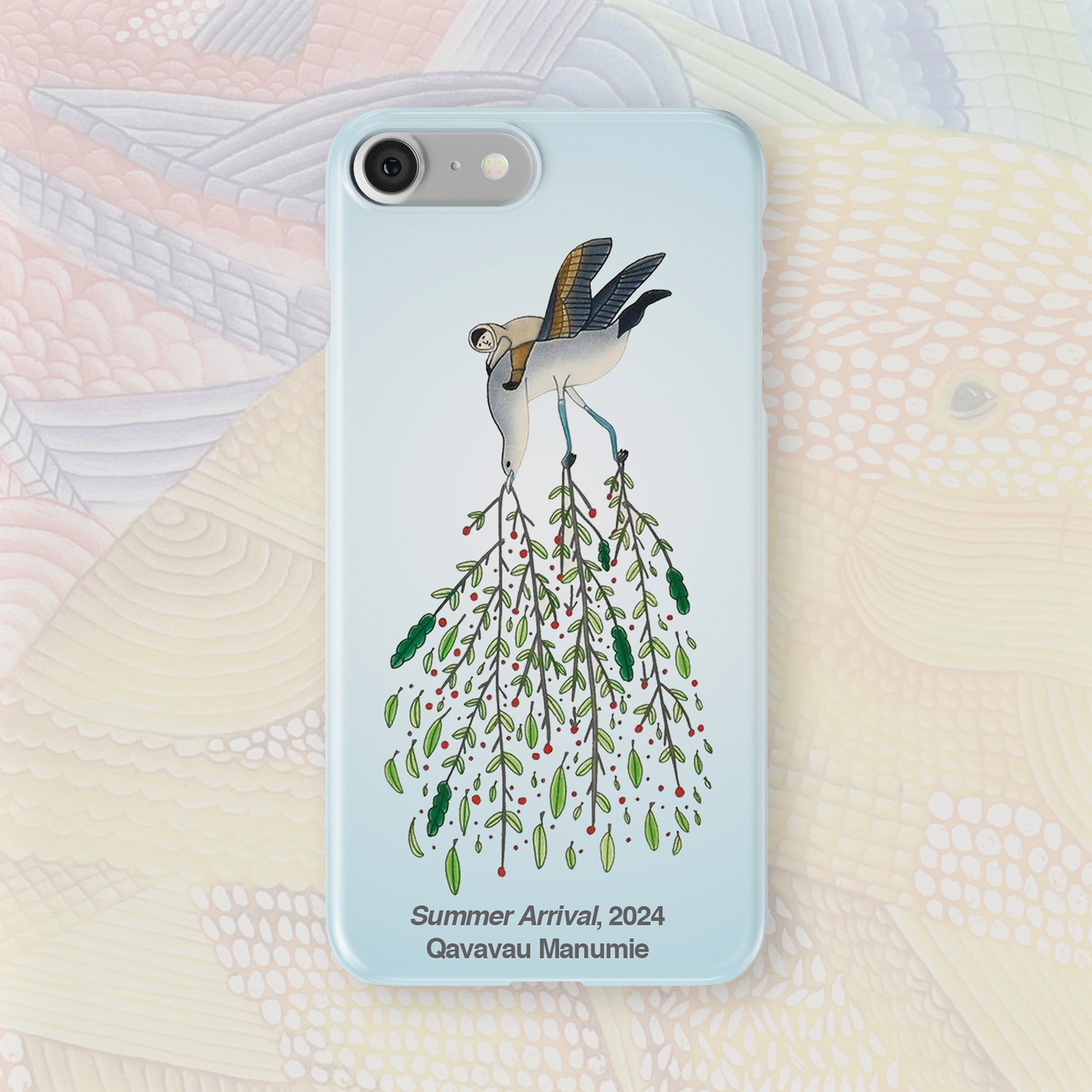 Summer Arrival - Qavavau Manumie - iPhone Case