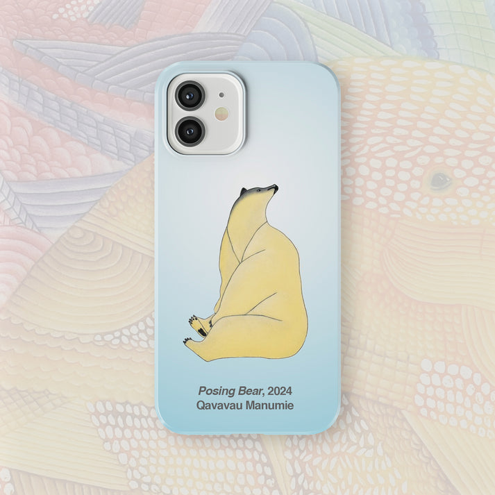 Posing Bear - Qavavau Manumie - iPhone Case