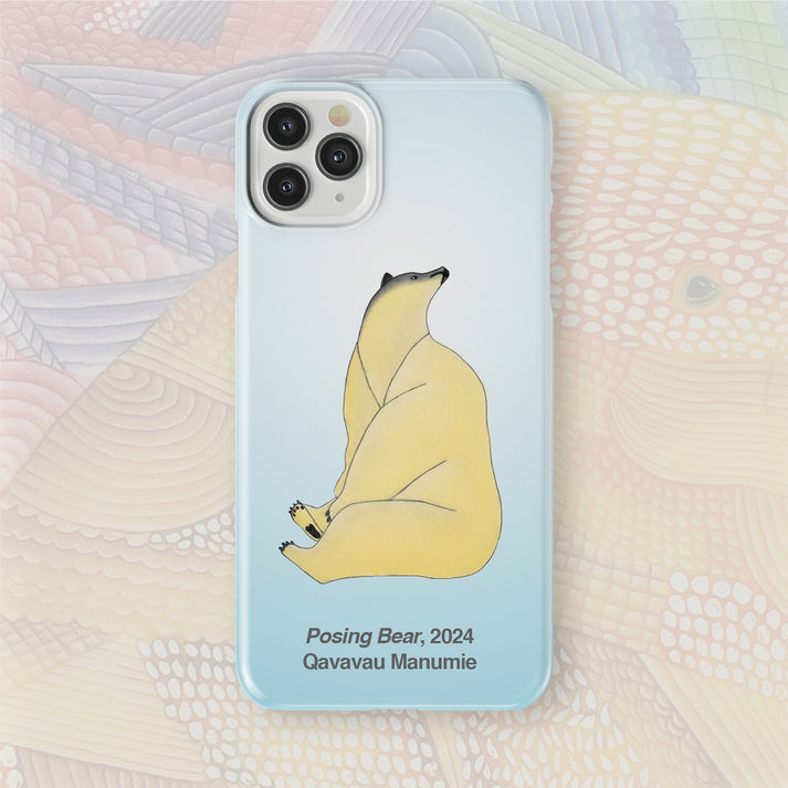 Posing Bear - Qavavau Manumie - iPhone Case