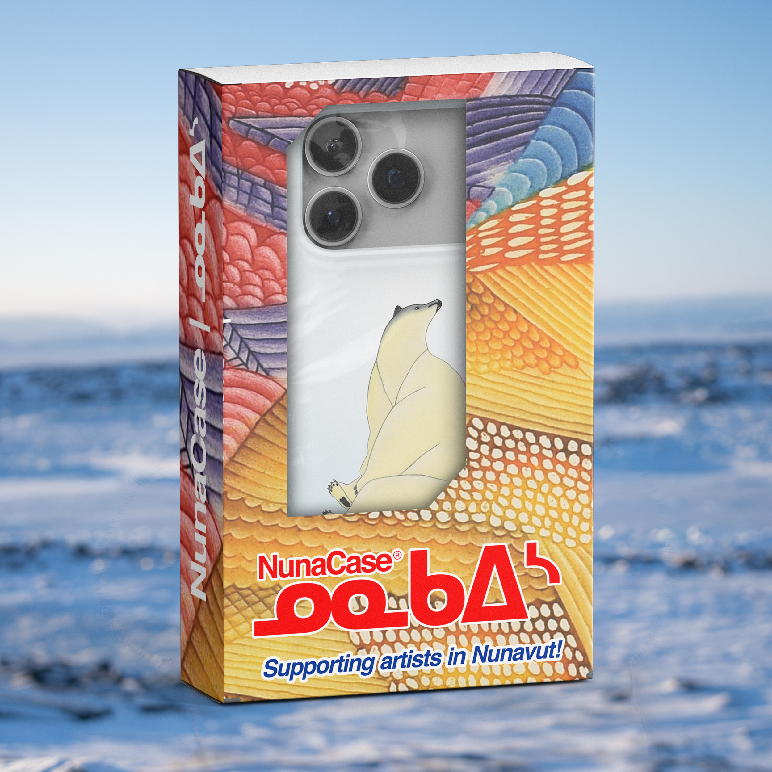 Posing Bear - Qavavau Manumie - iPhone Case