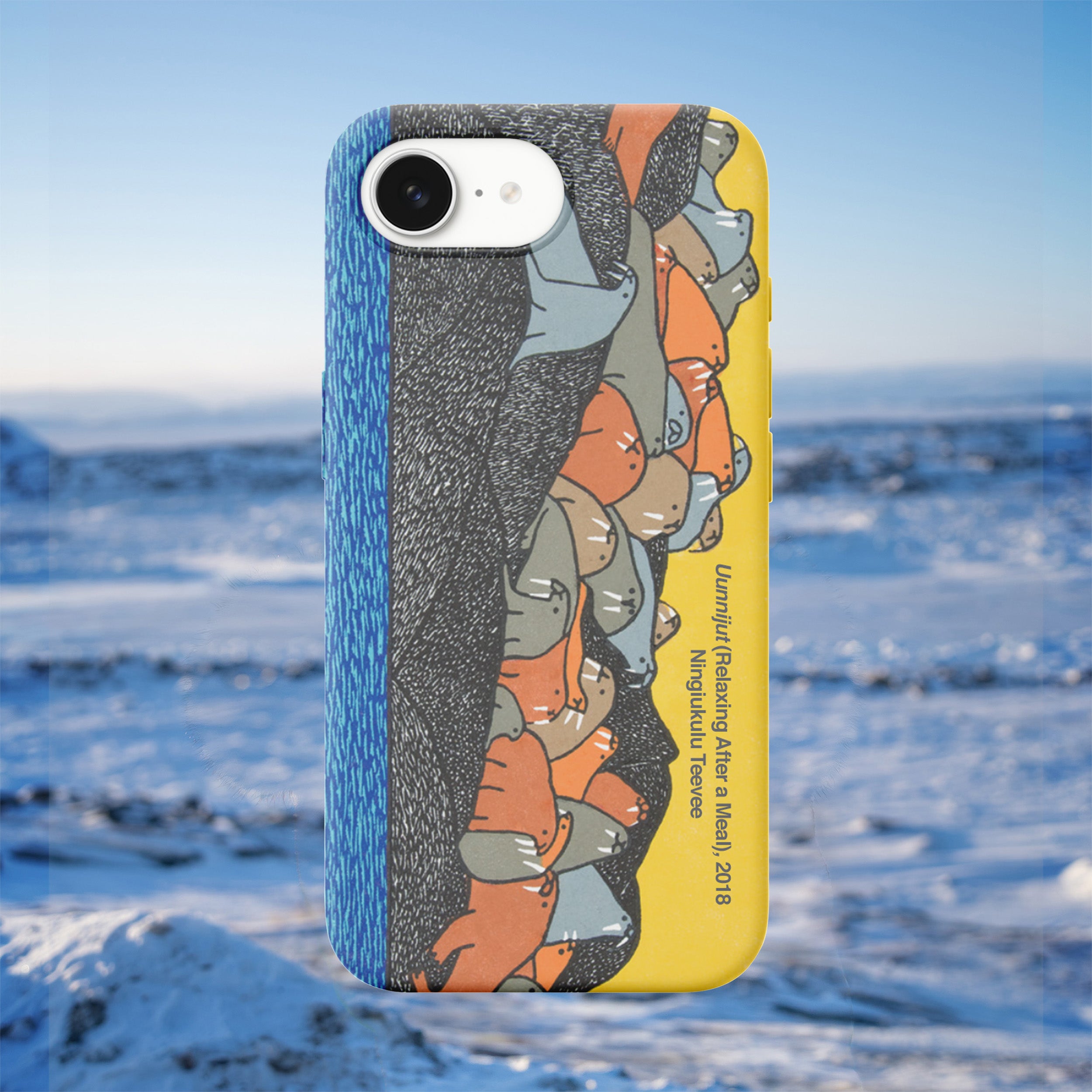 Uunnijut (Relaxing After A Meal) - Ningiukulu Teevee - iPhone Case