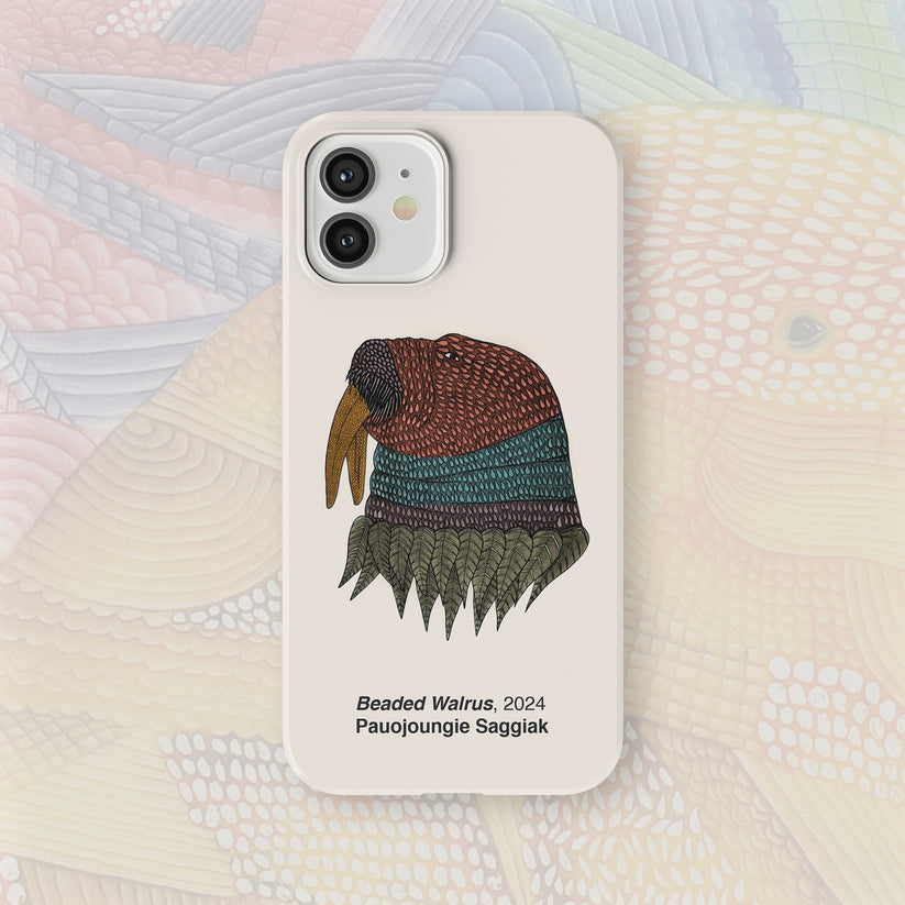 Beaded Walrus - Pauojoungie Saggiak - iPhone Case