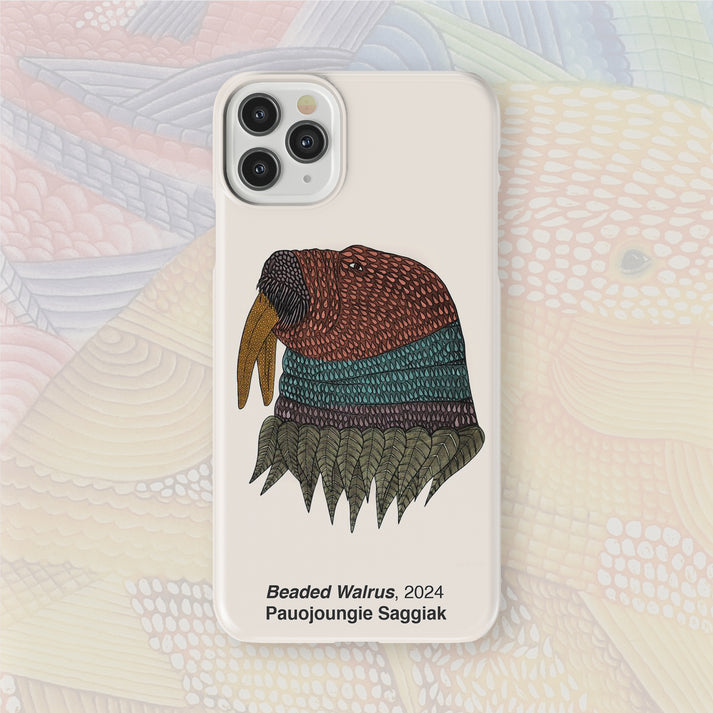 Beaded Walrus - Pauojoungie Saggiak - iPhone Case