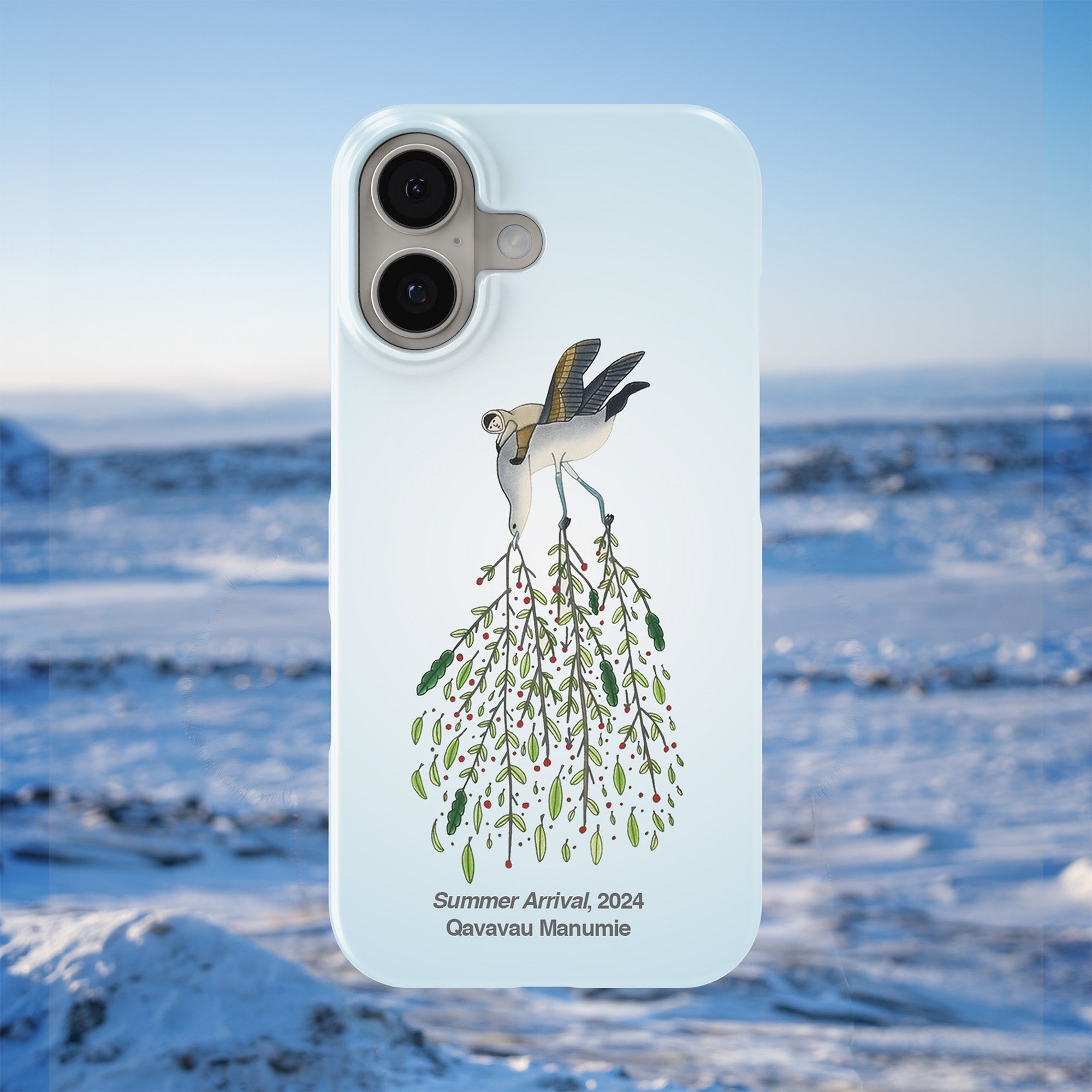 Summer Arrival - Qavavau Manumie - iPhone Case