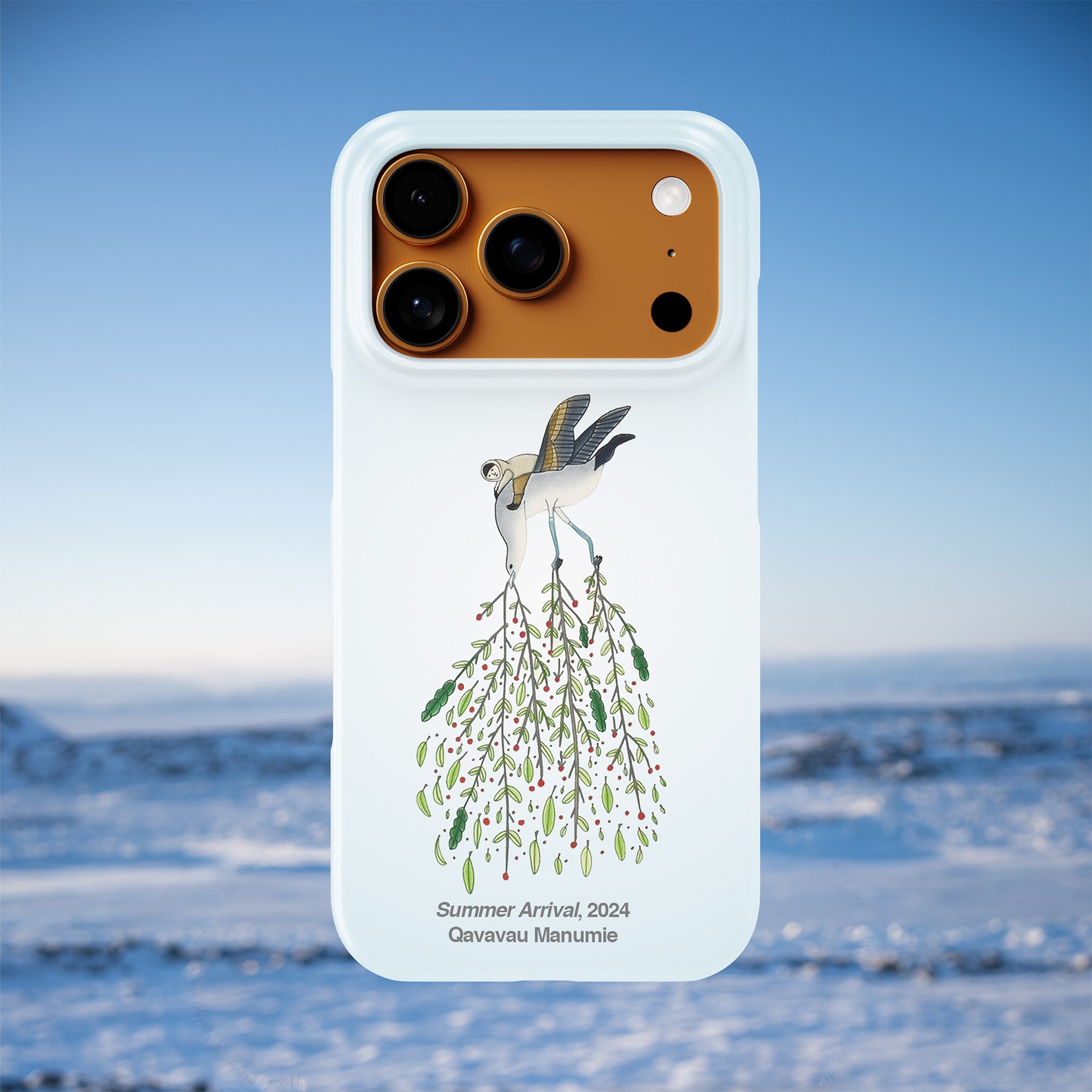 Summer Arrival - Qavavau Manumie - iPhone Case