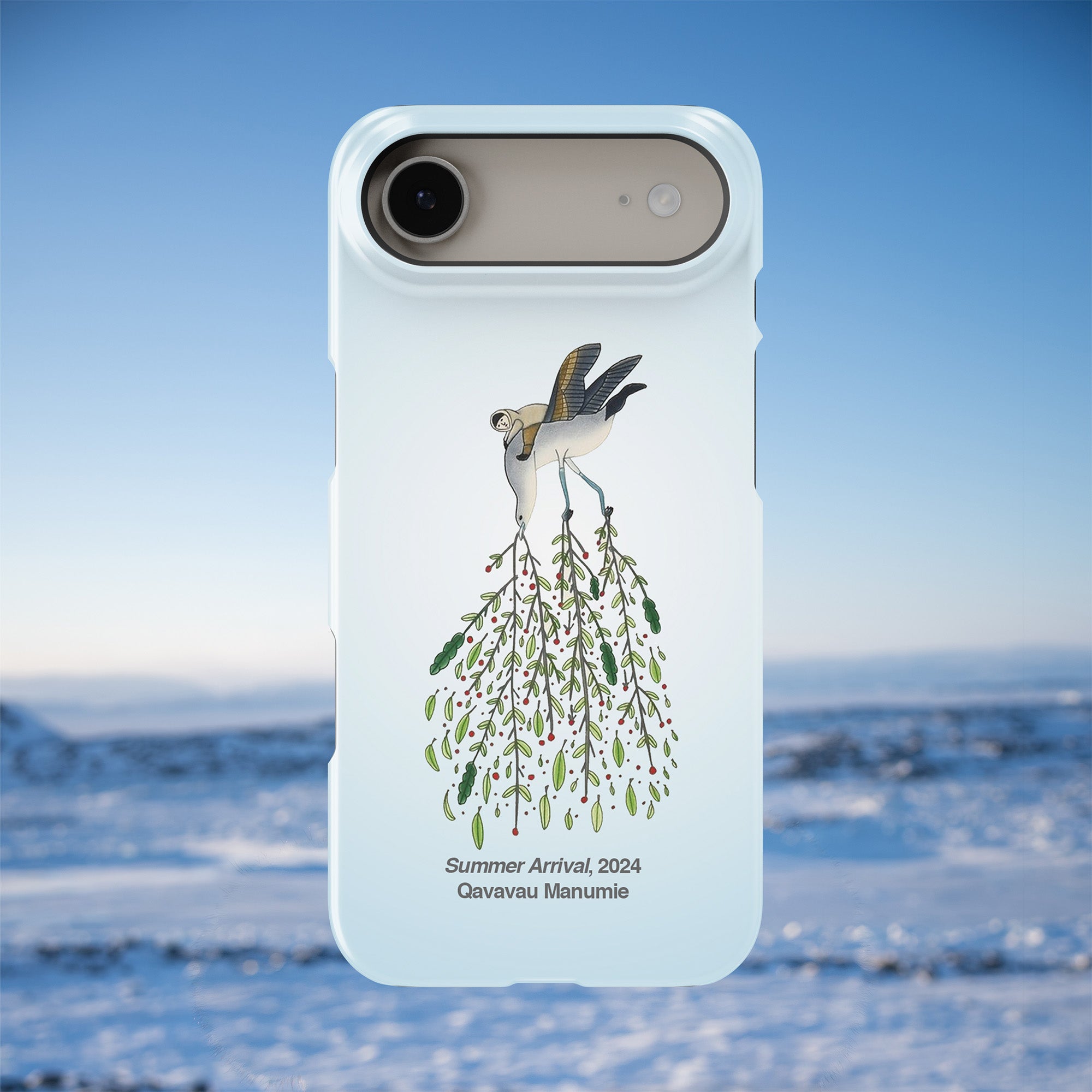 Summer Arrival - Qavavau Manumie - iPhone Case