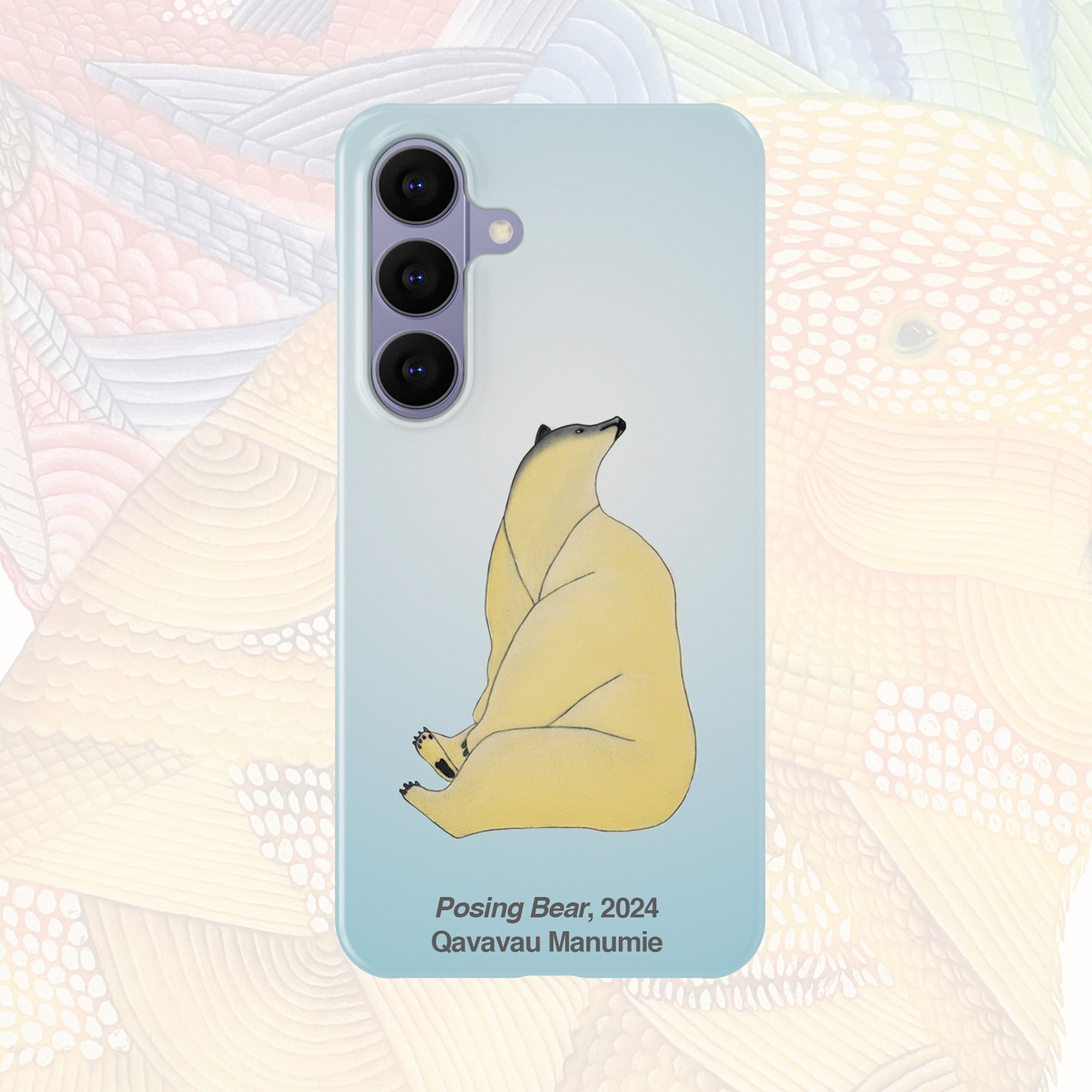 Posing Bear - Qavavau Manumie - Android Case