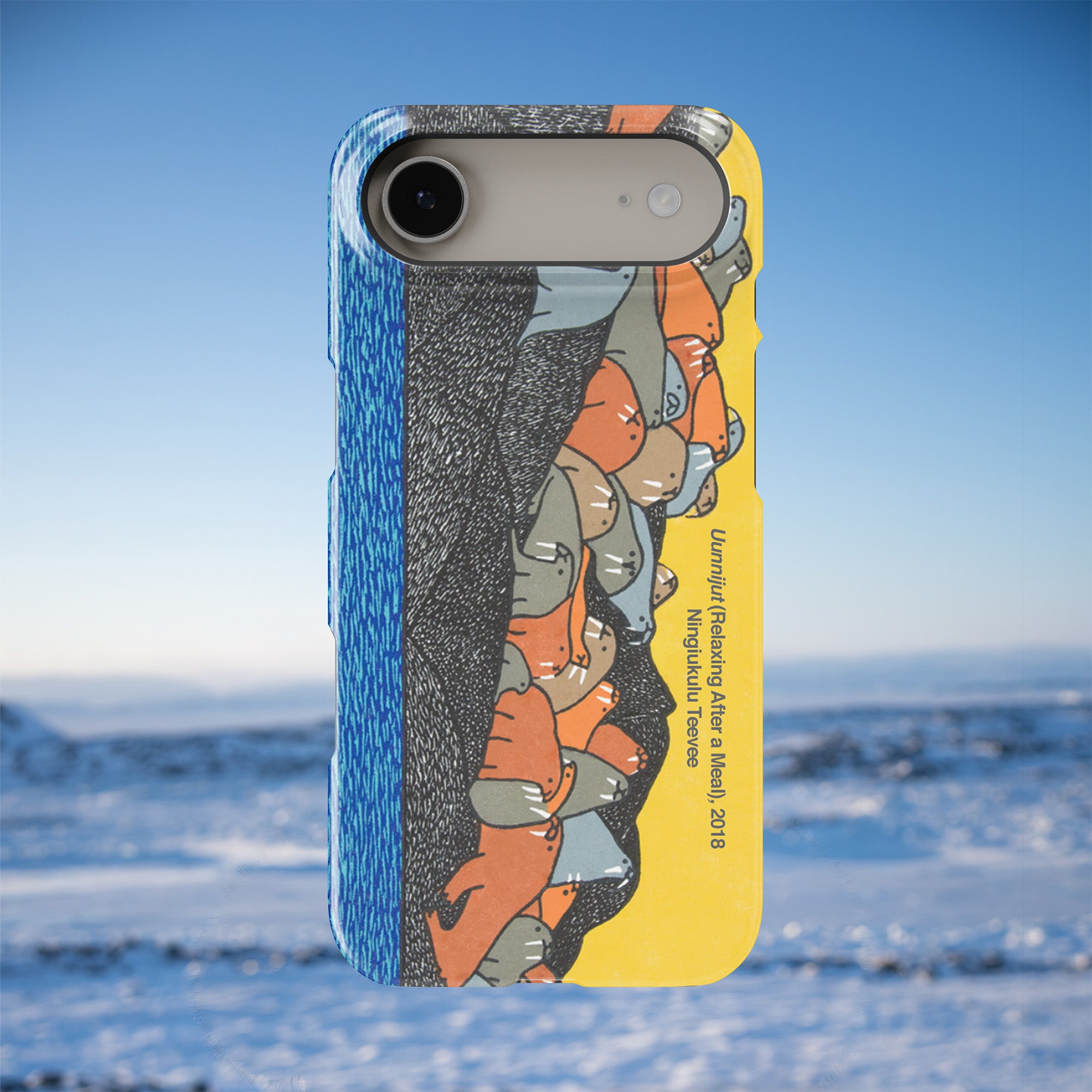 Uunnijut (Relaxing After A Meal) - Ningiukulu Teevee - iPhone Case