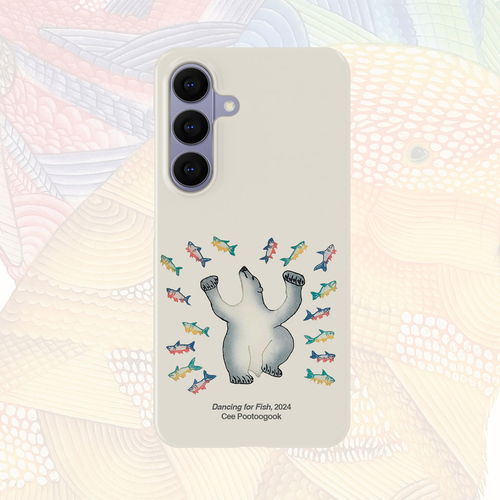Dancing For Fish - Cee Pootoogook - Android Case
