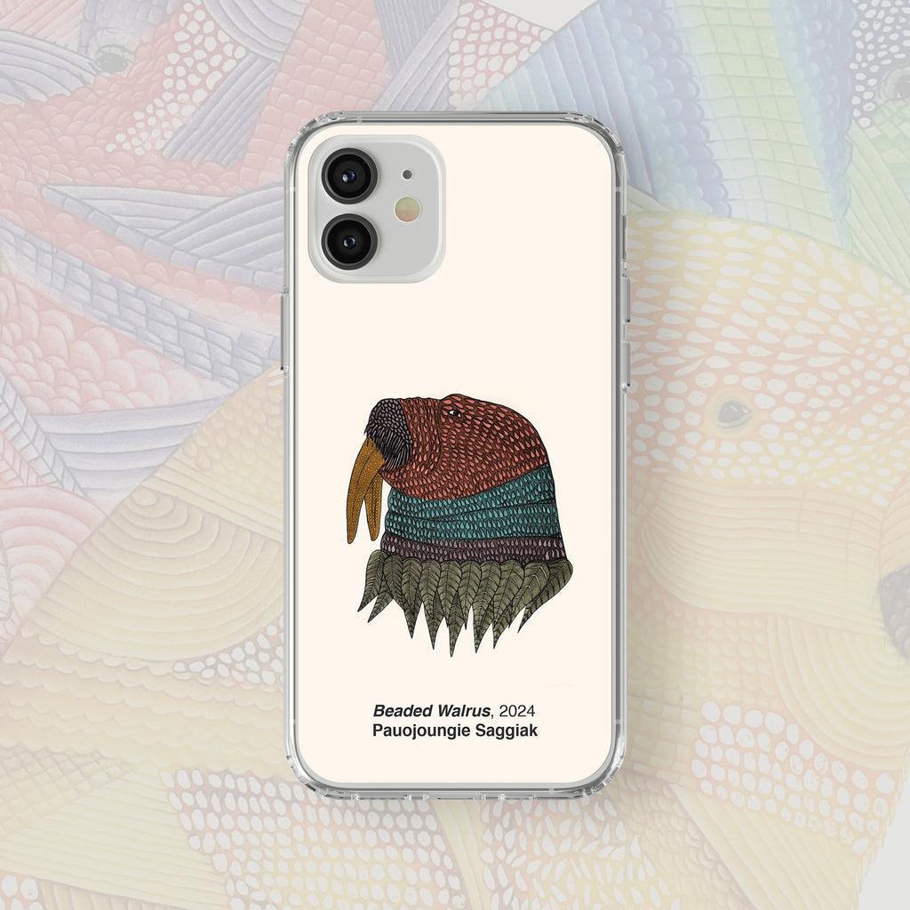Beaded Walrus - Pauojoungie Saggiak - iPhone Case