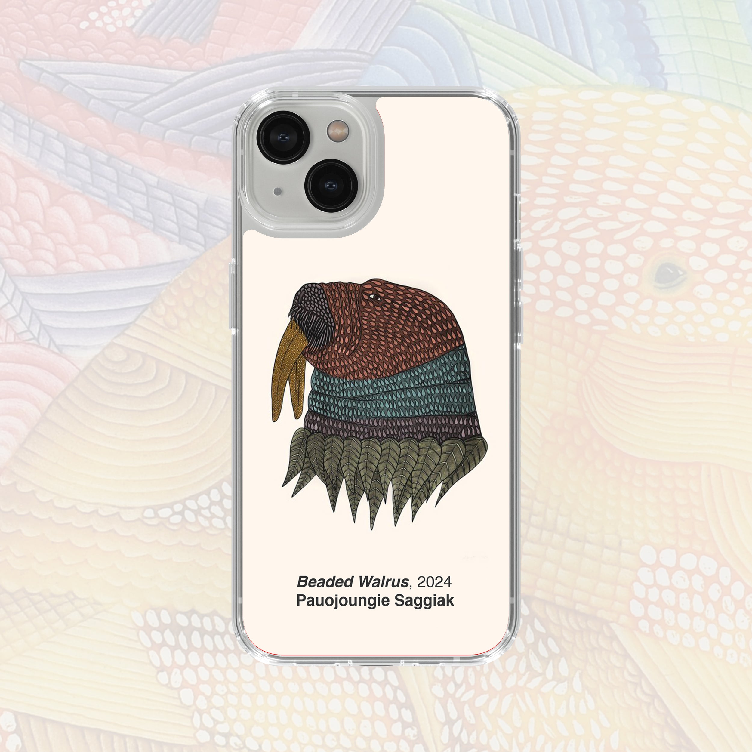 Beaded Walrus - Pauojoungie Saggiak - iPhone Case