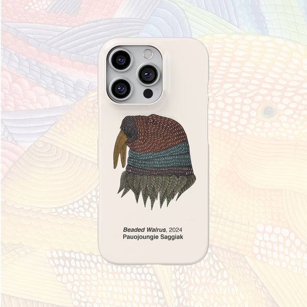 Beaded Walrus - Pauojoungie Saggiak - iPhone Case