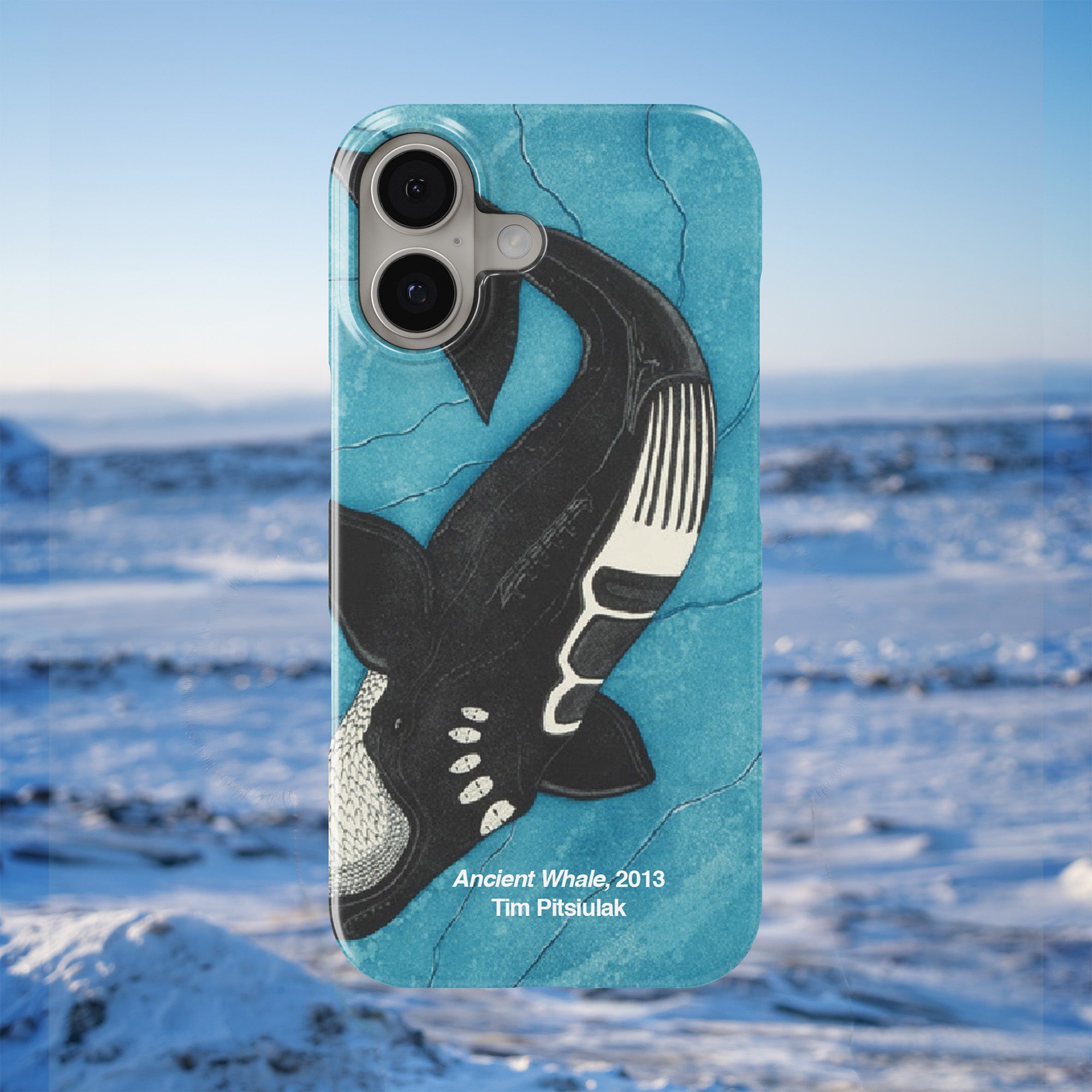 Ancient Whale - Tim Pitsiulak - iPhone Case