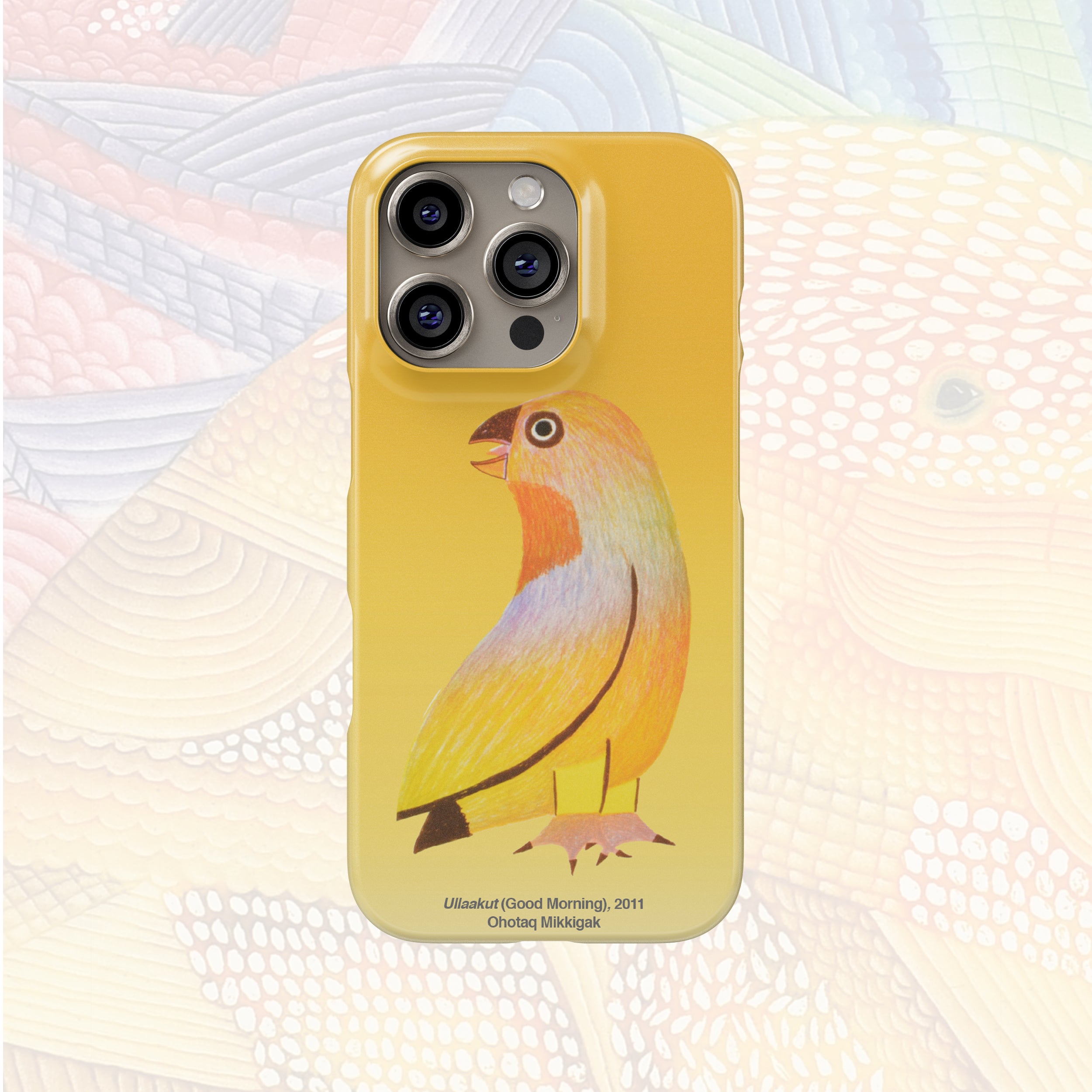Ullaakut (Good Morning) - Ohotaq Mikkigak - iPhone Case