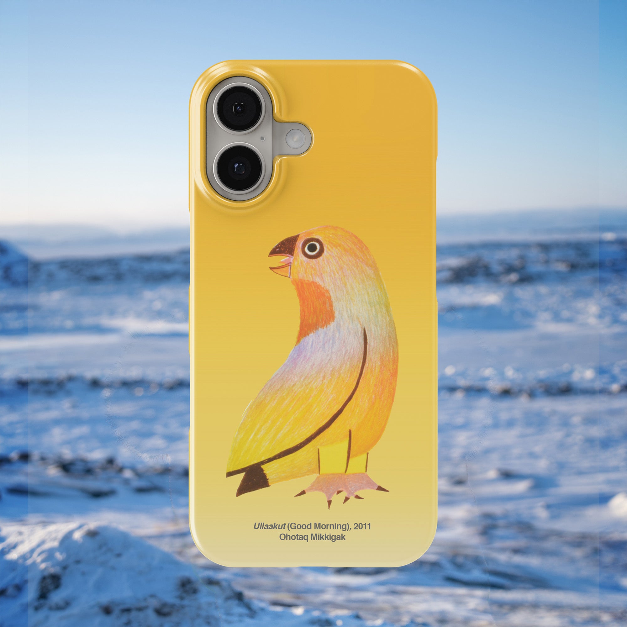 Ullaakut (Good Morning) - Ohotaq Mikkigak - iPhone Case