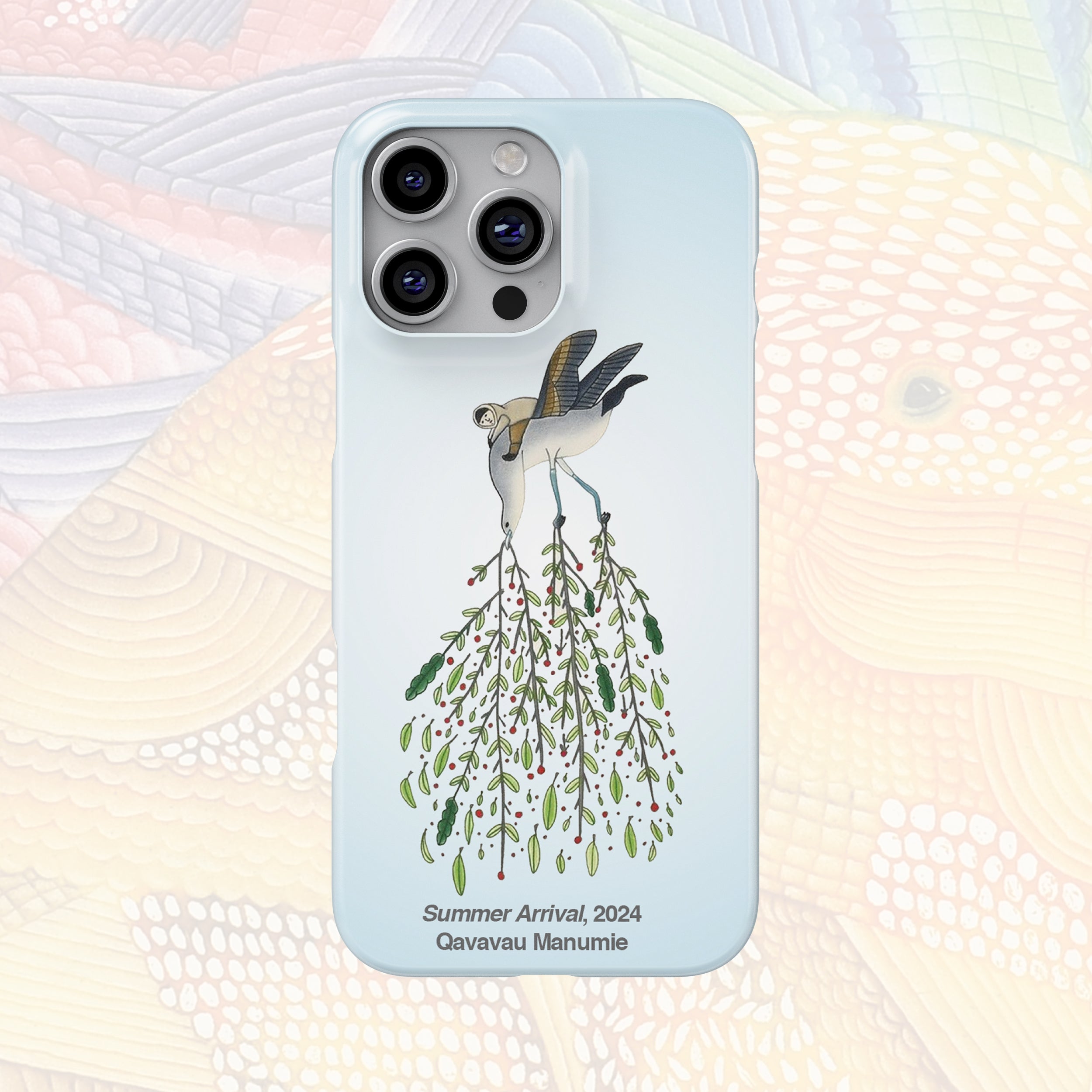 Summer Arrival - Qavavau Manumie - iPhone Case