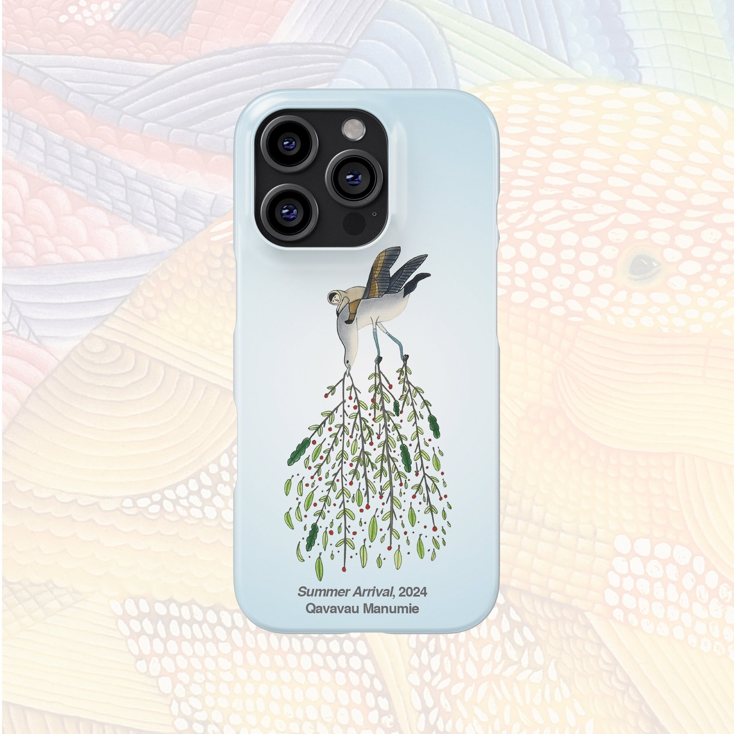 Summer Arrival - Qavavau Manumie - iPhone Case