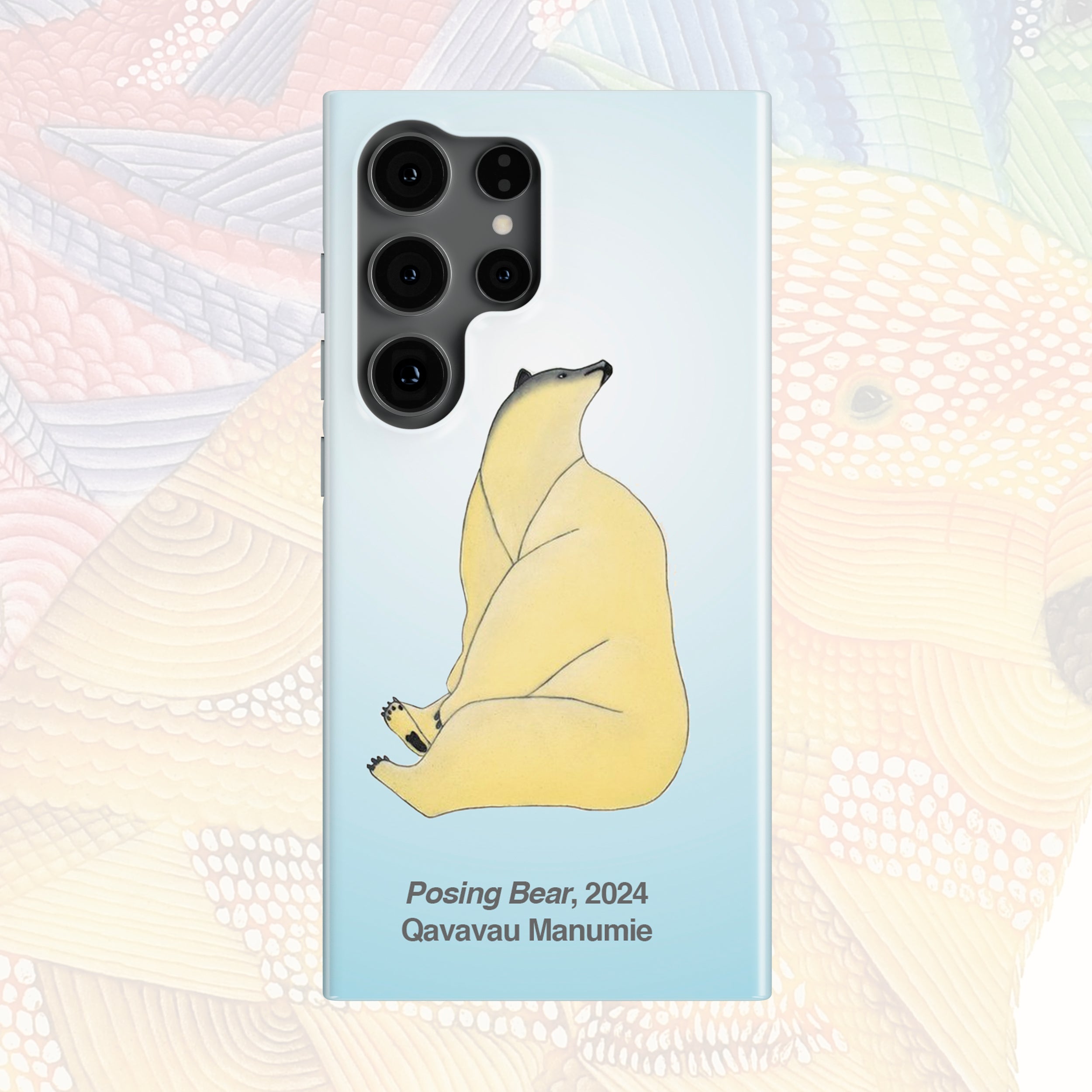 Posing Bear - Qavavau Manumie - Android Case