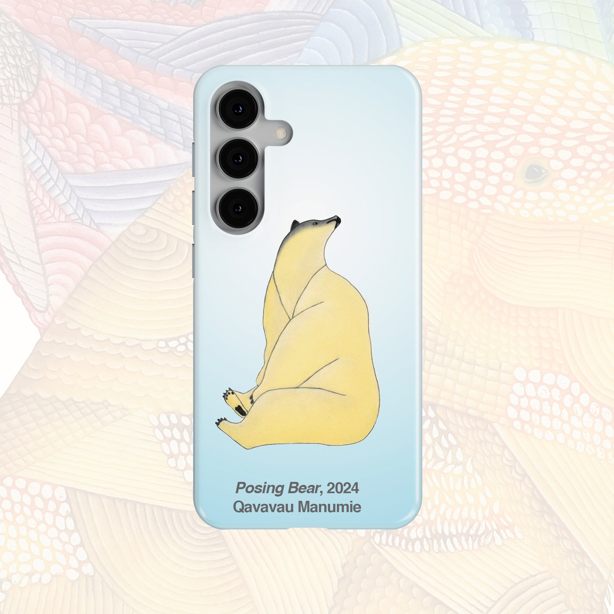Posing Bear - Qavavau Manumie - Android Case
