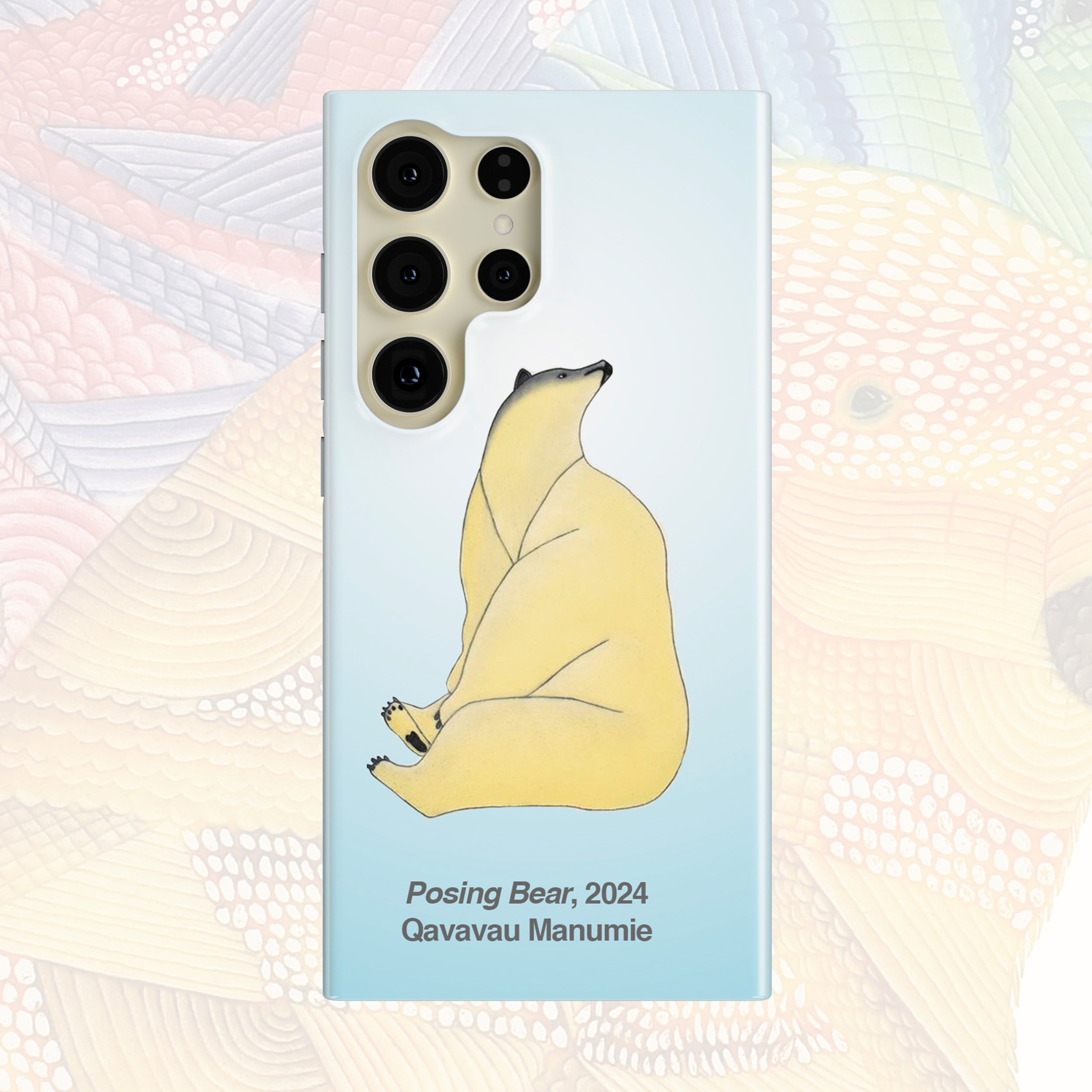 Posing Bear - Qavavau Manumie - Android Case