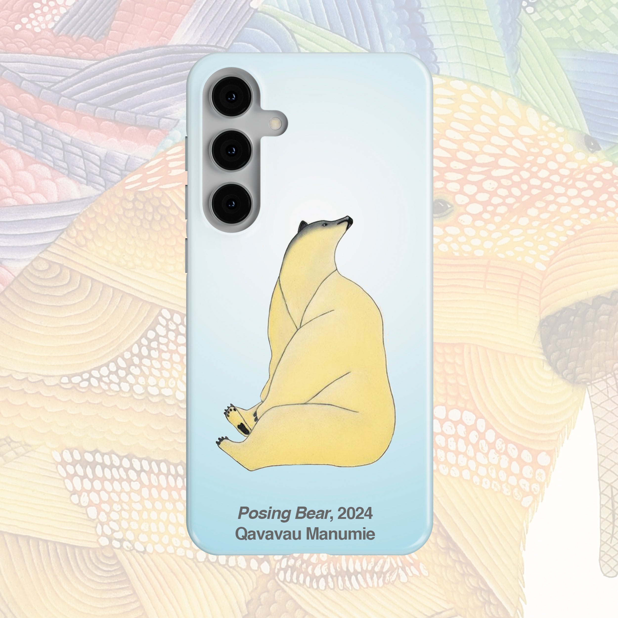 Posing Bear - Qavavau Manumie - Android Case