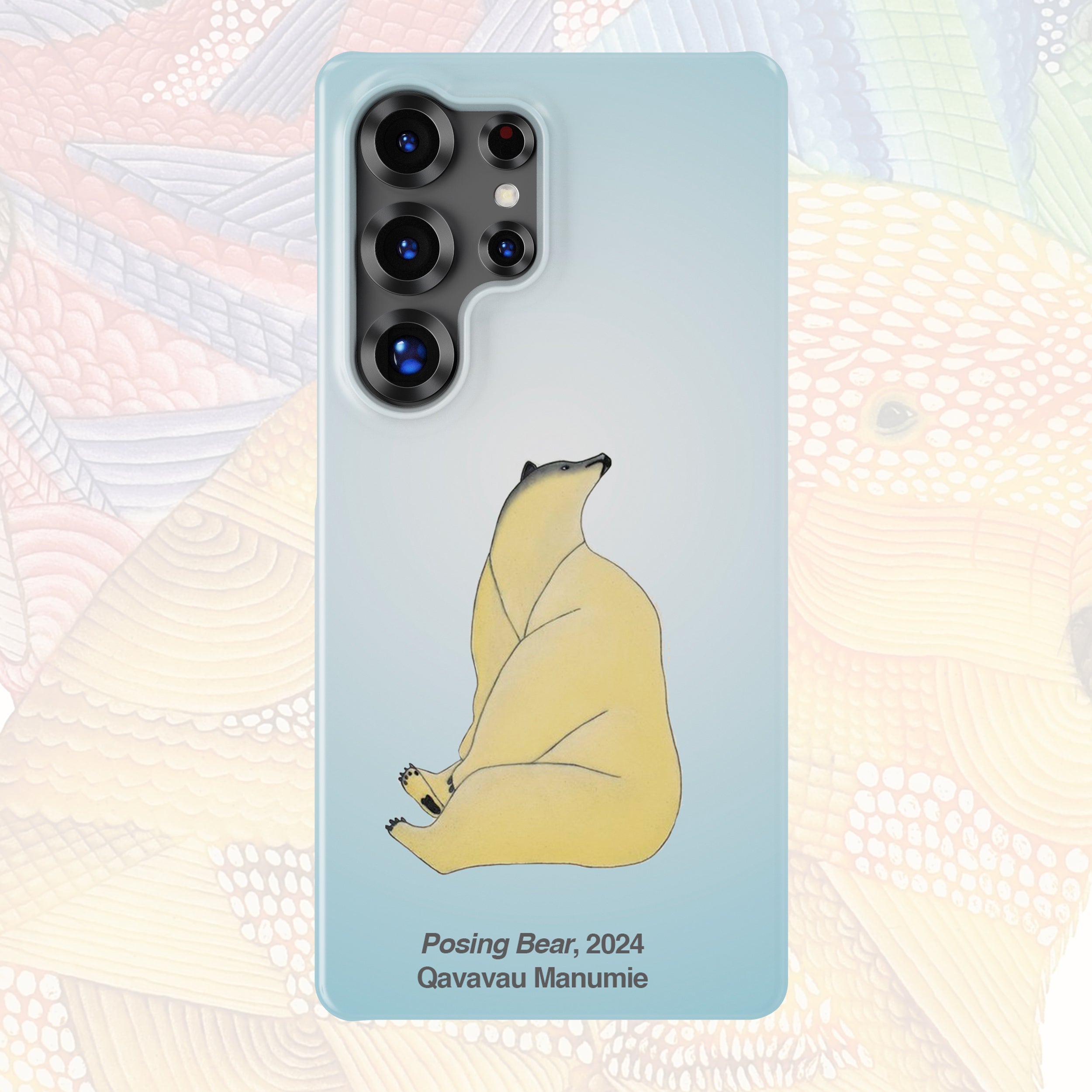 Posing Bear - Qavavau Manumie - Android Case
