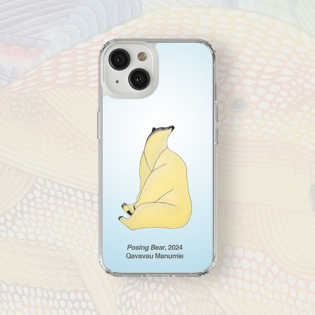 Posing Bear - Qavavau Manumie - iPhone Case