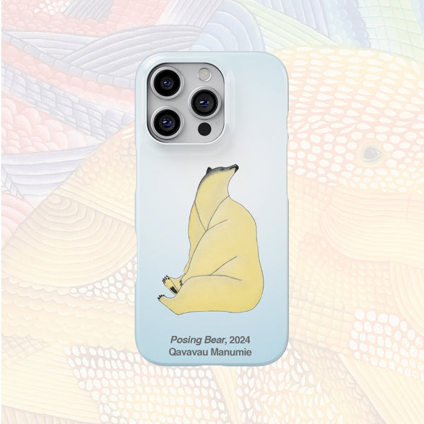 Posing Bear - Qavavau Manumie - iPhone Case