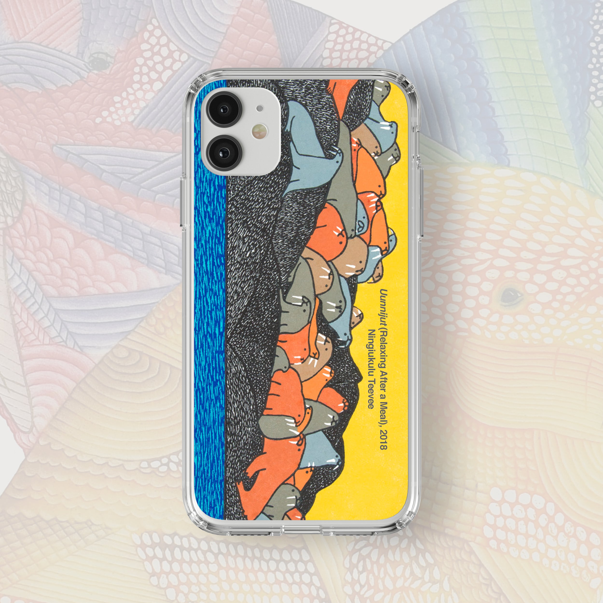 Uunnijut (Relaxing After A Meal) - Ningiukulu Teevee - iPhone Case