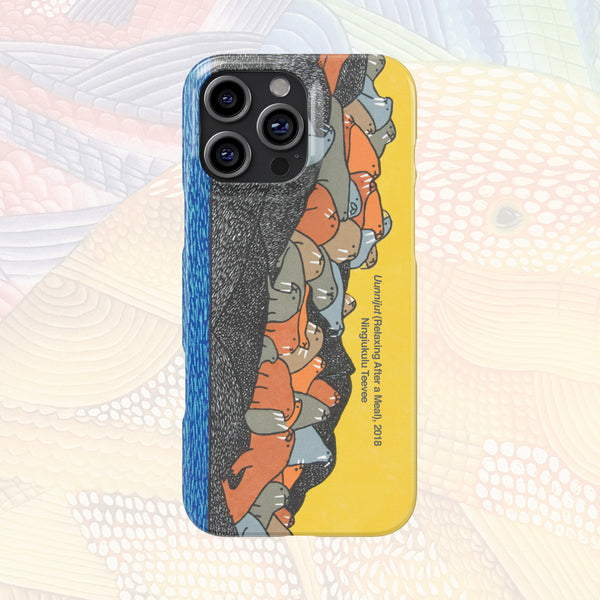 Uunnijut (Relaxing After A Meal) - Ningiukulu Teevee - iPhone Case