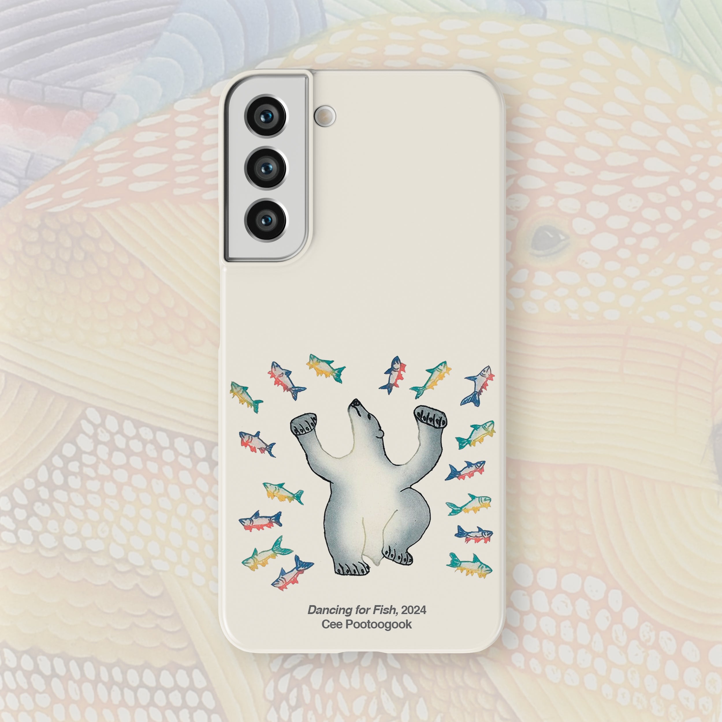 Dancing For Fish - Cee Pootoogook - Android Case