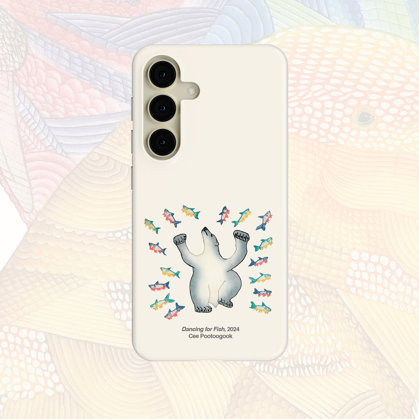 Dancing For Fish - Cee Pootoogook - Android Case