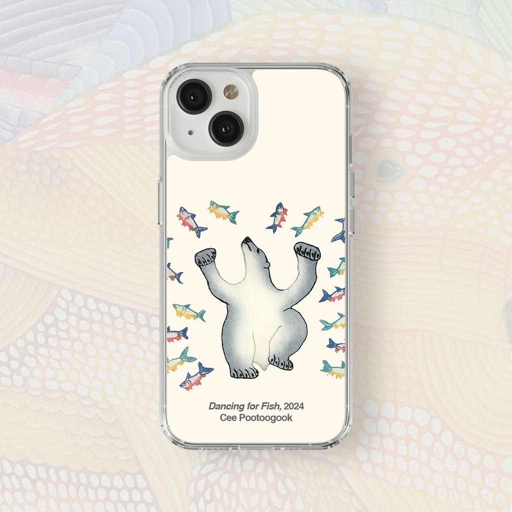 Dancing For Fish - Cee Pootoogook - iPhone Case