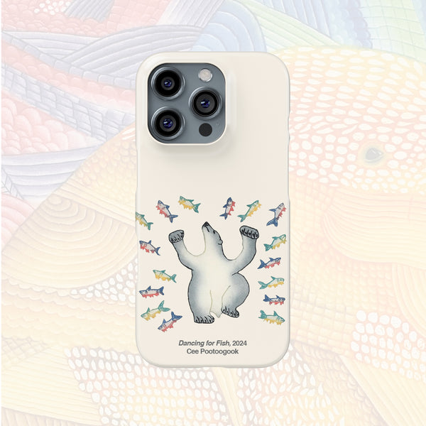 Dancing For Fish - Cee Pootoogook - iPhone Case