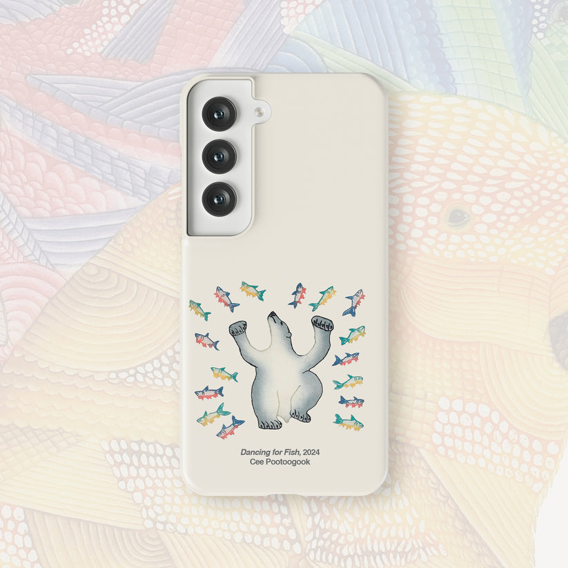 Dancing For Fish - Cee Pootoogook - Android Case