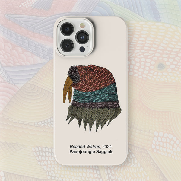 Beaded Walrus - Pauojoungie Saggiak - iPhone Case