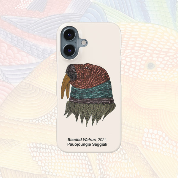Beaded Walrus - Pauojoungie Saggiak - iPhone Case