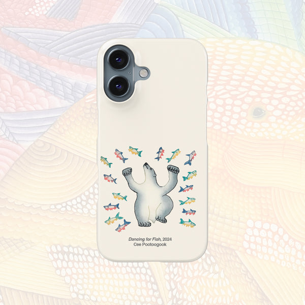 Dancing For Fish - Cee Pootoogook - iPhone Case