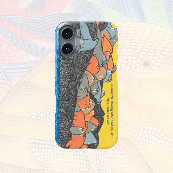 Uunnijut (Relaxing After A Meal) - Ningiukulu Teevee - iPhone Case