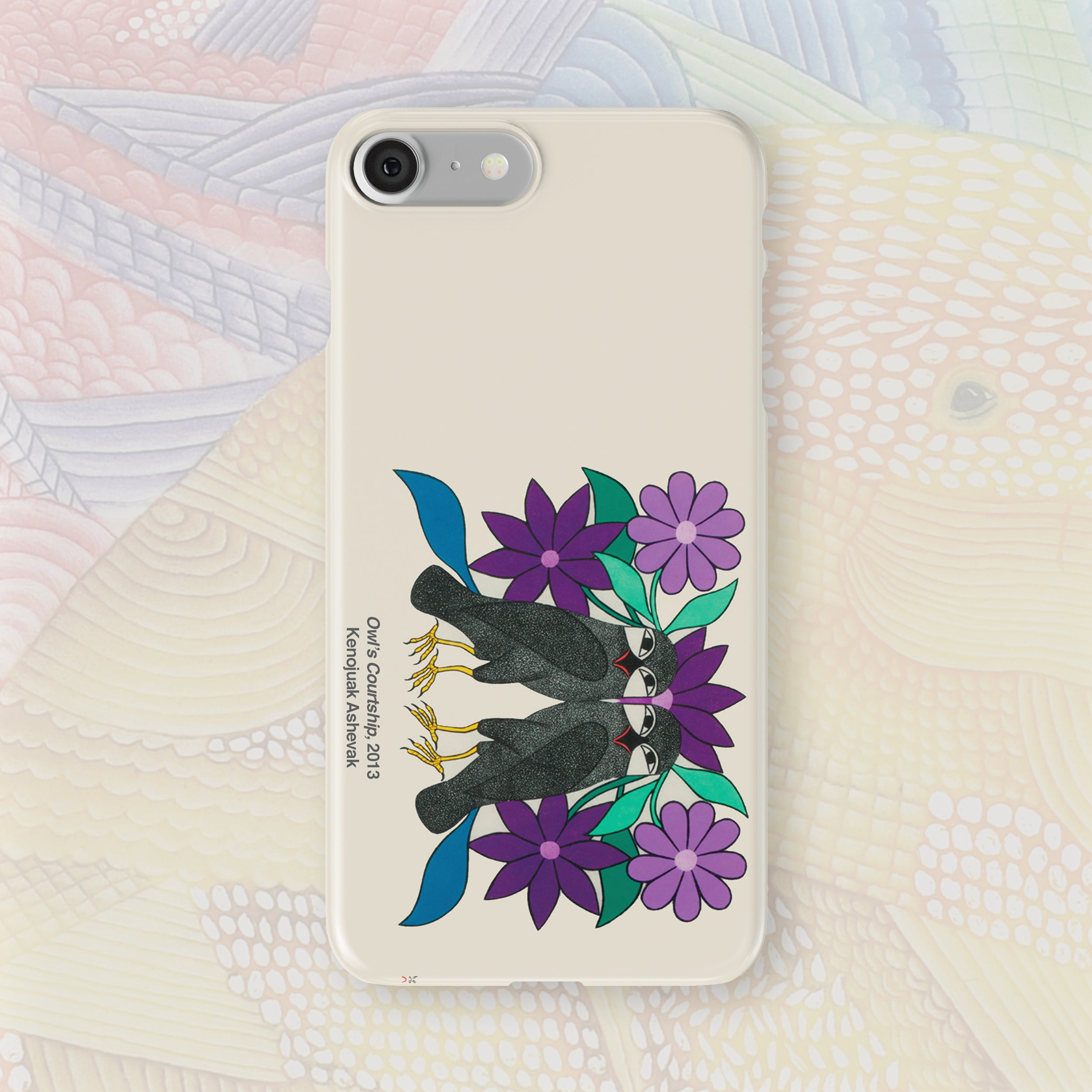 Owl’s Courtship - Kenojuak Ashevak - iPhone Case
