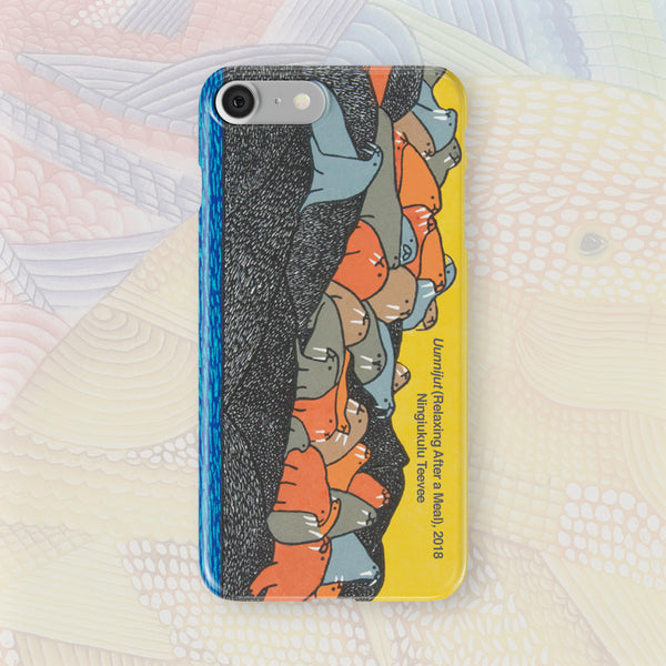 Uunnijut (Relaxing After A Meal) - Ningiukulu Teevee - iPhone Case