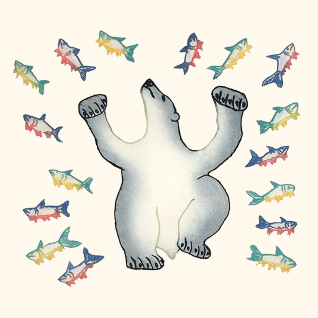 Dancing For Fish - Cee Pootoogook - iPhone Case