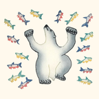Dancing For Fish - Cee Pootoogook - iPhone Case
