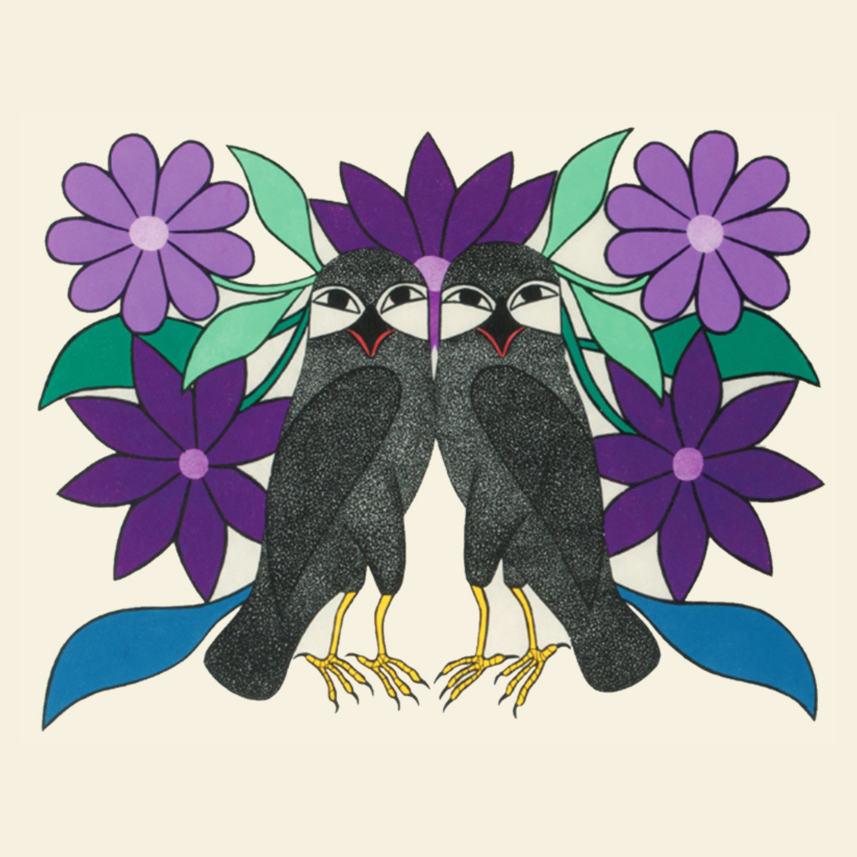 Owl’s Courtship - Kenojuak Ashevak - iPhone Case