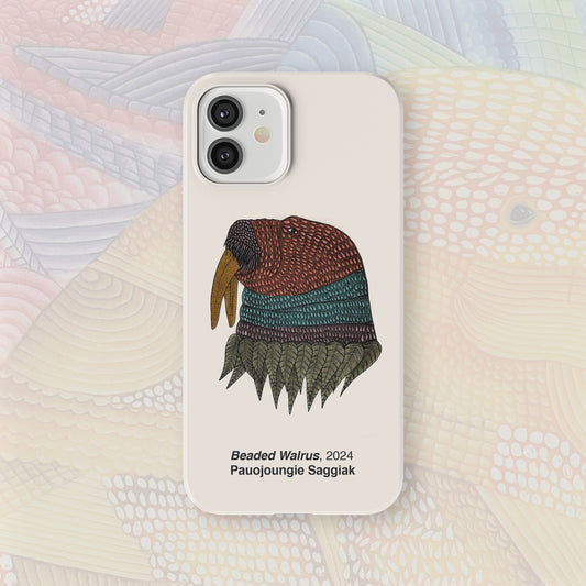 iPhone 12 mini / 13 mini - Beaded Walrus - Pauojoungie Saggiak