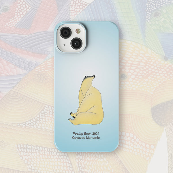 Posing Bear - Qavavau Manumie - iPhone Case